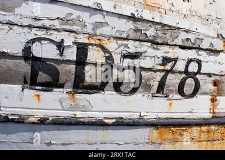 Numéro d'un bateau de pêche suédois Banque D'Images