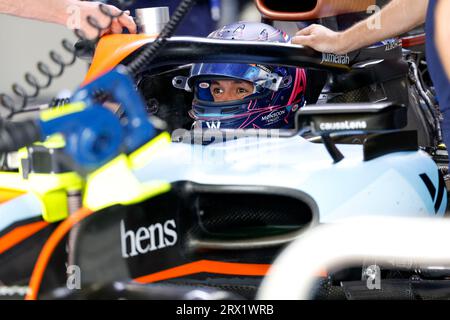 Suzuka, Japon. 22 septembre 2023. ALBON Alexander (tha), Williams Racing FW45, portrait lors du Grand Prix du Japon Lenovo de Formule 1 2023, 16e manche du Championnat du monde de Formule 1 2023 du 22 au 24 septembre 2023 sur le Suzuka International Racing course, à Suzuka - photo DPPI crédit : DPPI Media/Alamy Live News Banque D'Images