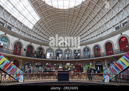 Intérieur de Corn Exchange, Leeds Banque D'Images