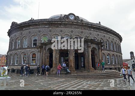 Extérieur et entrée du bâtiment Corn Exchange, Leeds Banque D'Images