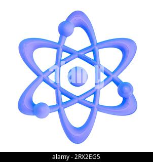 Symbole de neutrons 3D tridimensionnel Banque D'Images