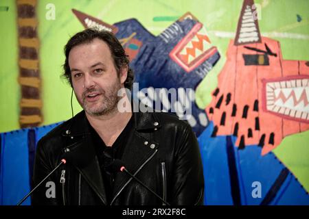 Madrid, Espagne. 22 septembre 2023. Présentation des œuvres du peintre australien Jordy Kerwick.la collection présentée aujourd'hui, sont des œuvres du peintre Jordy Kerwick (Melbourne, 1982), et fait partie du programme d'exposition consacré à la collection de Blanca et Borja Thyssen-Bornemisza. Crédit : EnriquePSans/Alamy Live News Banque D'Images