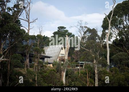 une maison de plage de cadre dans la brousse dans un parc national Banque D'Images