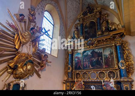 Obervellach : église Obervellach, Frangipani- ou Jan-von-Scorel-Altar in Nationalpark Hohe Tauern, Kärnten, Carinthie, Autriche Banque D'Images