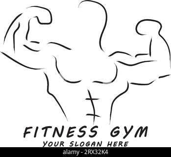 Logo GYM, fitness, logo vectoriel Illustration de Vecteur