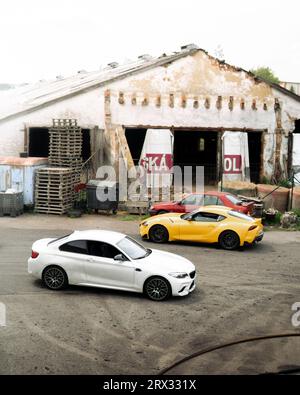 BMW M2 et Toyota supra Mk5 en République tchèque Banque D'Images