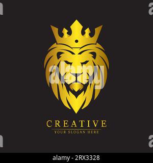 logo lion, logo vectoriel, marque, logo avec illustration Illustration de Vecteur