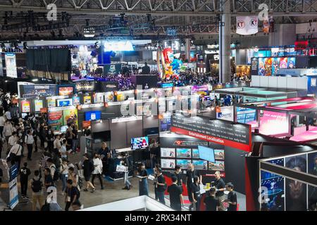 Chiba, Japon. 22 septembre 2023. Vue générale du Tokyo Game Show 2023 à la Makuhari Messe dans la préfecture de Chiba, Japon, le vendredi 22 septembre 2023. Photo de Keizo Mori/UPI crédit : UPI/Alamy Live News Banque D'Images