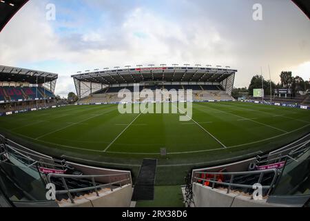 Leeds, Royaume-Uni. 22 septembre 2023. ***Vue générale du stade lors du match de Betfred Super League entre Leeds Rhinos et Castleford Tigers au Headingley Stadium, Leeds, Royaume-Uni, le 22 septembre 2023. Photo de Simon Hall. Usage éditorial uniquement, licence requise pour un usage commercial. Aucune utilisation dans les Paris, les jeux ou les publications d'un seul club/ligue/joueur. Crédit : UK Sports pics Ltd/Alamy Live News Banque D'Images