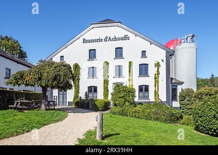 Brasserie d'Achouffe, brasserie belge connue pour la bière la Chouffe, basée à Achouffe, Houffalize, province de Luxembourg, Wallonie, Belgique Banque D'Images