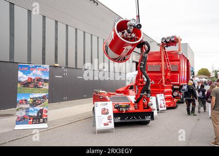 Wels, Autriche. 22 septembre 2023. „Die Österreichische Leitmesse für Einsatzorganisationen“ convention de sauvetage „Retter Messe Wels“ présentant les derniers développements en matière de lutte contre l’incendie, de sauvetage et de technologie policière ©Andreas Stroh crédit : Andreas Stroh/Alamy Live News Banque D'Images