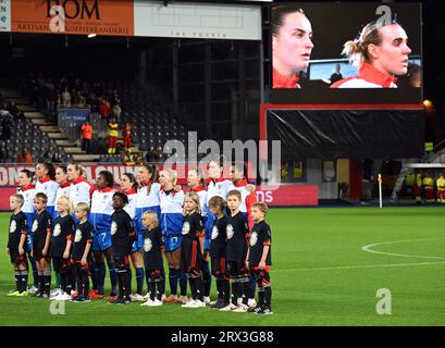 LEUVEN - équipe des pays-Bas lors du match féminin de l'UEFA Nations League entre la Belgique et les pays-Bas au stade Den Dreef le 22 septembre 2023 à Leuven, Belgique. ANP GERRIT VAN COLOGNE Banque D'Images