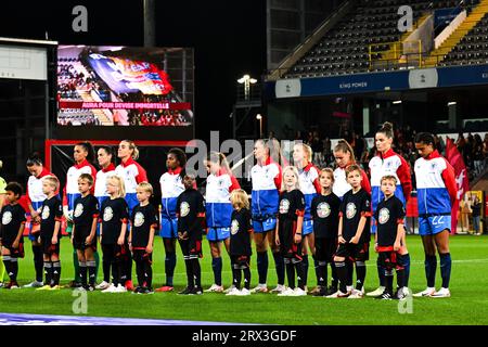 LEUVEN - équipe des pays-Bas lors du match féminin de l'UEFA Nations League entre la Belgique et les pays-Bas au stade Den Dreef le 22 septembre 2023 à Leuven, Belgique. ANP GERRIT VAN COLOGNE Banque D'Images