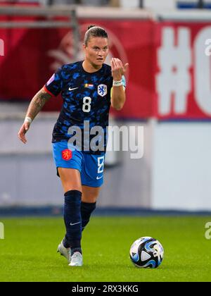 LEUVEN - Sherida Spitse de Hollande lors du match féminin de l'UEFA Nations League entre la Belgique et les pays-Bas au stade Den Dreef le 22 septembre 2023 à Leuven, Belgique. ANP GERRIT VAN COLOGNE Banque D'Images