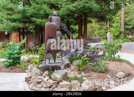 Gualala Arts Center à Gualala, en Californie, à côté de la pittoresque route nationale 1, le long de la côte nord de la Californie. Banque D'Images