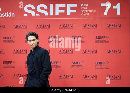 Donostia / San Sebastian. Espagne. Le 22 septembre 2023, Enzo Vogrincic a assisté à la «Société de la neige» tapis rouge lors du 71e Festival International du film de San Sebastian au Victoria Eugenia Theatre le 22 septembre 2023 à Donostia / San Sebastian, Espagne Banque D'Images