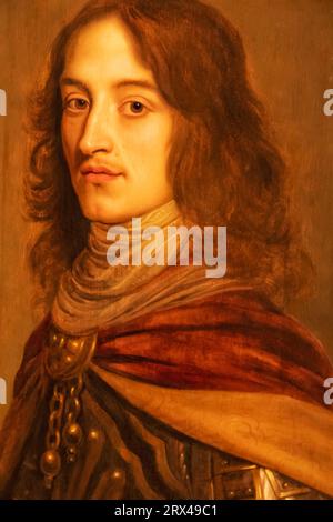 Angleterre, Londres, Portrait du Prince Rupert du Rhin (1619-82) par Gerrit van Honthorst daté vers 1640 Banque D'Images