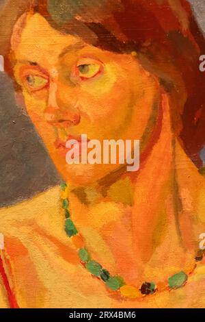 Angleterre, Londres, Portrait de Vanessa Bell (1879-1961) par Duncan Grant daté vers 1918 Banque D'Images