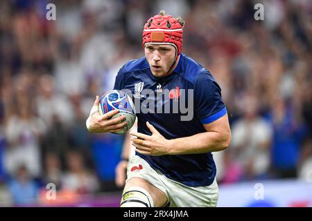 Marseille, France. 21 septembre 2023. Thibaud Flament lors de la coupe du monde XV RWC Pool Un match entre la France et la Namibie au Stade Vélodrome, Marseille, France le 21 septembre 2023. Crédit : Victor Joly/Alamy Live News Banque D'Images