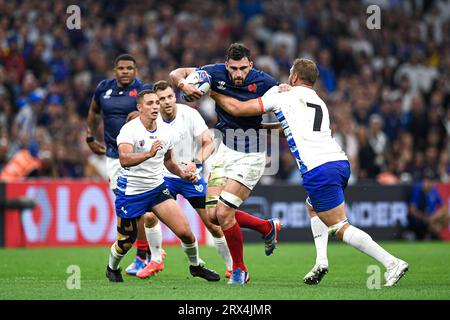 Marseille, France. 21 septembre 2023. Charles Ollivon lors de la coupe du monde XV RWC Pool Un match entre la France et la Namibie au Stade Vélodrome, Marseille, France le 21 septembre 2023. Crédit : Victor Joly/Alamy Live News Banque D'Images