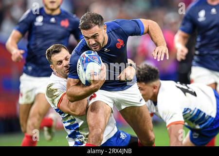 Marseille, France. 21 septembre 2023. Melvyn Jaminet lors de la coupe du monde XV RWC Pool Un match entre la France et la Namibie au Stade Vélodrome, Marseille, France le 21 septembre 2023. Crédit : Victor Joly/Alamy Live News Banque D'Images