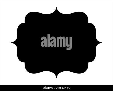 Illustration vectorielle de silhouette de cadre de support Illustration de Vecteur