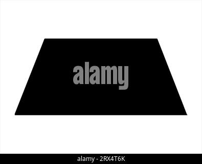 Fond blanc d'art vectoriel de silhouette trapézoïdale Illustration de Vecteur