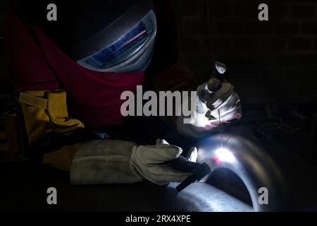 Travailleur en action, France Banque D'Images