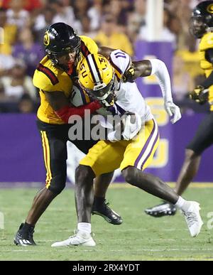 Baton Rouge, États-Unis. 09 septembre 2023. Lors d'un match de football universitaire au Tiger Stadium de Baton Rouge, Louisiane, le samedi 9 septembre 2023. (Photo de Peter G. Forest/Sipa USA) crédit : SIPA USA/Alamy Live News Banque D'Images