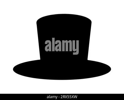 Magic Hat silhouette vector art fond blanc Illustration de Vecteur