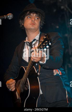 Pete Doherty, V2009, Hylands Park, Chelmsford, Essex, Royaume-Uni - 22 août 2009 Banque D'Images