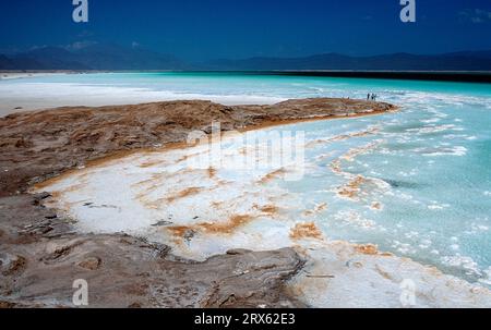 Lac Assal, Lac Salé, Lac Assal, Djibouti Banque D'Images