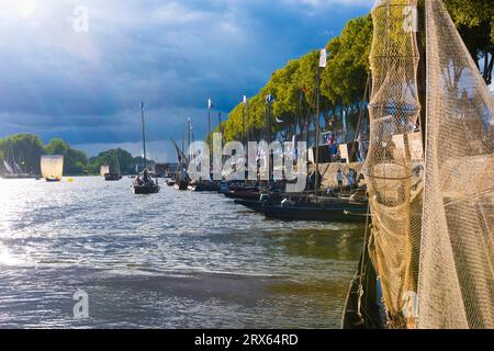 France, Loiret (45), Orléans, Fête de la Loire des années 2023, événement traditionnel des voiliers Banque D'Images