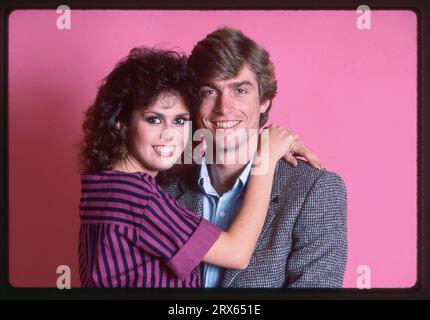 Une photo de 1983 de Marie Osmond et de son nouveau mari Stephen Craig. Ils divorcent 2 ans plus tard et se remarient en 2011. Photographié à Atlanta. Géorgie. Banque D'Images