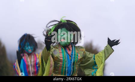 Danse masque unique Banque D'Images