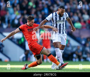 West Bromwich, Royaume-Uni. 23 septembre 2023. Matthew Phillips de West Bromwich Albion sur le ballon lors de l'EFL Sky Bet Championship match entre West Bromwich Albion et Millwall aux Hawthorns, West Bromwich, Angleterre le 23 septembre 2023. Photo de Stuart Leggett. Usage éditorial uniquement, licence requise pour un usage commercial. Aucune utilisation dans les Paris, les jeux ou les publications d'un seul club/ligue/joueur. Crédit : UK Sports pics Ltd/Alamy Live News Banque D'Images