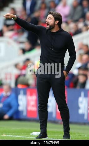 Russell Martin, Manager de Southampton, lors du Sky Bet Championship match entre Middlesbrough et Southampton au Riverside Stadium, Middlesbrough, le samedi 23 septembre 2023. (Photo : Michael Driver | MI News) crédit : MI News & Sport / Alamy Live News Banque D'Images