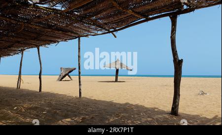 Plage de Grand popo, Bénin Banque D'Images