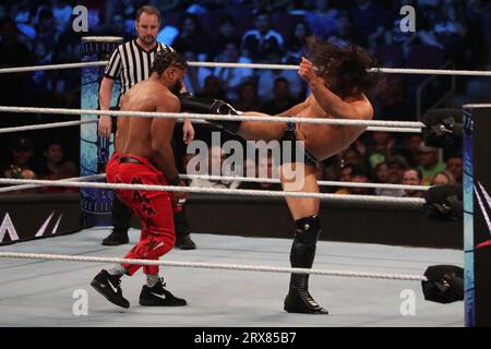 Glendale, Arizona, États-Unis. 22 septembre 2023. GLENDALE, ARIZONA - 22 SEPTEMBRE : WWE Smackdown au Desert Diamond Arena le 22 septembre 2023 à Glendale, Arizona. (Photo Alejandro Salazar/PxImages/Sipa USA) crédit : SIPA USA/Alamy Live News Banque D'Images