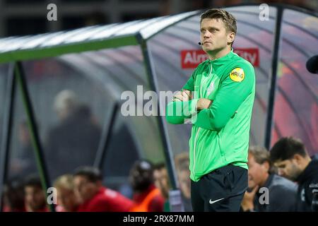 Almere, pays-Bas. 23 septembre 2023. ALMERE, PAYS-BAS - 23 SEPTEMBRE : Jesse Rozendal lors du match néerlandais d'Eredivisie entre Almere City FC et PSV au Yanmar Stadion le 23 septembre 2023 à Almere, pays-Bas. (Photo de Peter Lous/Orange Pictures) crédit : Orange pics BV/Alamy Live News Banque D'Images