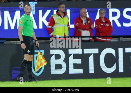 Almere, pays-Bas. 23 septembre 2023. ALMERE, PAYS-BAS - 23 SEPTEMBRE : Don Frijn lors du match néerlandais d'Eredivisie entre Almere City FC et PSV au Yanmar Stadion le 23 septembre 2023 à Almere, pays-Bas. (Photo de Peter Lous/Orange Pictures) crédit : Orange pics BV/Alamy Live News Banque D'Images