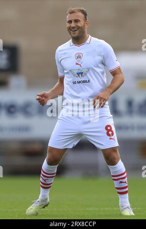 Northampton, Royaume-Uni. 23 septembre 2023. Herbie Kane #8 de Barnsley lors du match Sky Bet League 1 Northampton Town vs Barnsley au Sixfields Stadium, Northampton, Royaume-Uni, le 23 septembre 2023 (photo par Alfie Cosgrove/News Images) à Northampton, Royaume-Uni le 9/23/2023. (Photo Alfie Cosgrove/News Images/Sipa USA) crédit : SIPA USA/Alamy Live News Banque D'Images