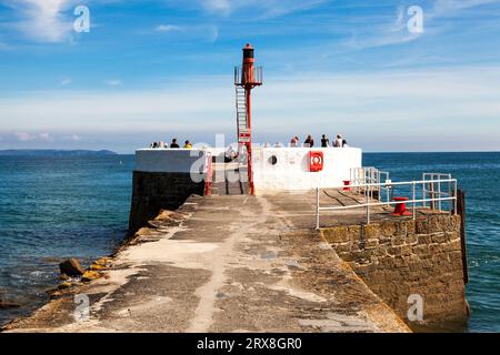 Banjo Pier, Looe, Cornouailles, Angleterre, Royaume-Uni Banque D'Images