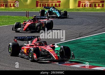 Suzuka, Japon. 24 septembre 2023. Charles Leclerc (mon) Ferrari SF-23. Championnat du monde de Formule 1, Rd 17, Grand Prix du Japon, dimanche 24 septembre 2023. Suzuka, Japon. Crédit : James Moy/Alamy Live News Banque D'Images