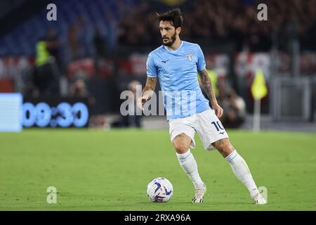 Rome, Italie. 23 septembre 2023. Luis Alberto de Lazio en action lors du championnat italien Serie A match de football entre SS Lazio et AC Monza le 23 septembre 2023 au Stadio Olimpico à Rome, Italie - photo Federico Proietti/DPPI crédit : DPPI Media/Alamy Live News Banque D'Images