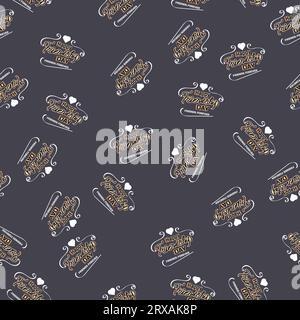 modèle de jour heureux d'amitié sans couture, modèle sans couture d'amitié, modèle textile Illustration de Vecteur