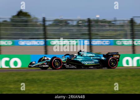 24 septembre 2023 ; circuit de Suzuka, Suzuka, Japon ; Grand Prix du Japon Lenovo de Formule 1 2023 ; Journée de la course ; pilote Aston Martin numéro 18 lance Stroll lors de la course en Formule 1 japonaise Banque D'Images