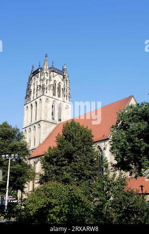 Église, Ueberwasserkirche, Munster, Rhénanie du Nord-Westphalie, Église notre-Dame, Muenster, Rhénanie du Nord-Westphalie, Allemagne Banque D'Images