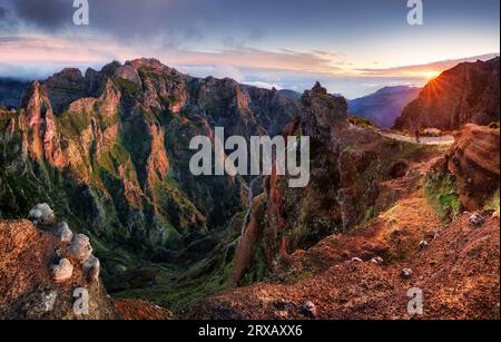 Montagne du Portugal sur l'île de Madère, Pico Arieiro Banque D'Images