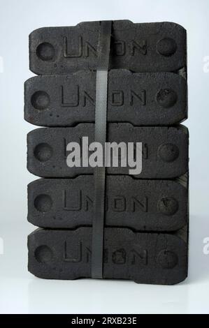 Briquettes de lignite, lignite, lignite, brickett, charbon, bricketts de charbon, énergie de charbon, combustibles fossiles, exempté, objet Banque D'Images